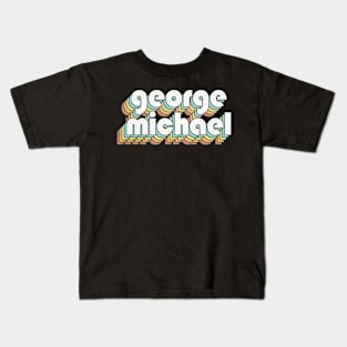 Retro George Michael Kids T-Shirt
